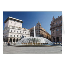 De Ferrari Square, Genoa, Italy Card