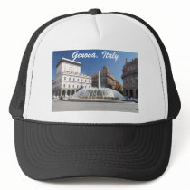 De Ferrari Square, Genoa, Italy Trucker Hat