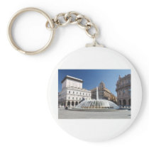 De Ferrari Square, Genoa, Italy Keychains