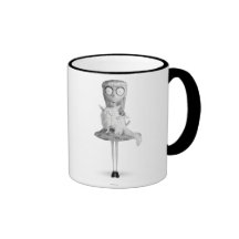 De fille étrange tasse