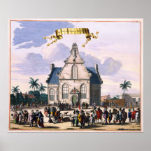 De KRUYS KERCK op BATAVIA Poster