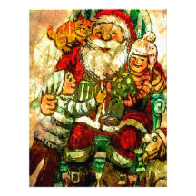 ~ de NOËL SUR LAP.jpg de PÈRE NOËL En-tête De Lettre Avec Motif