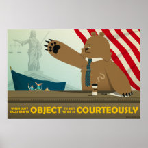 De "objet affiche poliment"