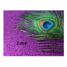 De paon de plume toujours la vie scintillante pour cartes postales