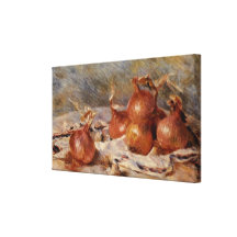 De Renoir toujours la vie aux oignons (1881) Toiles Tendues Sur Châssis