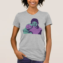 © de roche de moustache (Aqua et pourpre) T-shirt