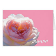 De RSVP carte de rose de rose assez