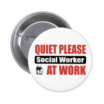 De tranquillité assistant social svp au travail pin's avec agrafe