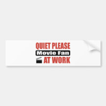 De tranquillité fan de cinéma svp au travail adhésif pour voiture