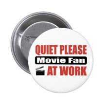 De tranquillité fan de cinéma svp au travail badge