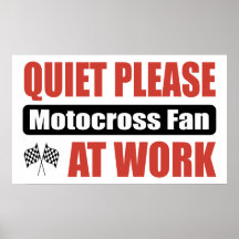 De tranquillité fan de motocross svp au travail posters
