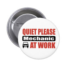 De tranquillité mécanicien svp au travail badge avec épingle