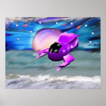 © de vaisseau spatial par livre Regalado Poster
