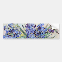 De Van Gogh toujours la vie : Vase avec des iris Autocollants Pour Voiture