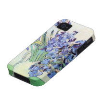 De Van Gogh toujours la vie : Vase avec des iris Coque Case-Mate iPhone 4