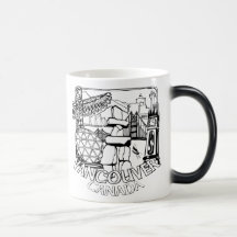De Vancouver tasses et verres de tasses de café AV