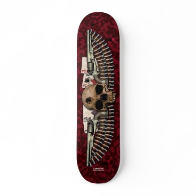 Dead Aces Skateboard Deck by painter_sf
