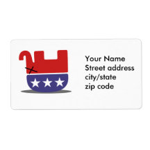 Dead Elephant GOP Shipping Label