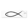 Dead Jesus Fish Bumper Stickers