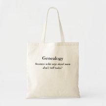 Dead Men Tell No Tales Genealogy Tote Bags