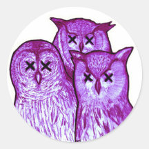 Dead Owls Stickers - In Purps