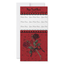 Dead Red Rose Photo Cards