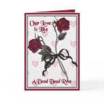 Dead Rose Valentine with Verse cards
