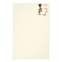 Dead Set Tennis Pirate Stationery Design