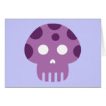 Dead Skull Poison Mushroom Greeting Card