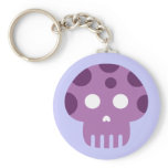 Dead Skull Poison Mushroom Key Chains