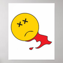 Dead Smiley Face Print