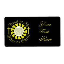 Dead to Sin - Alive to Christ Personalised Shipping Labels