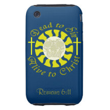 Dead to Sin - Alive to Christ: Romans 6:11 iPhone 3 Tough Cases
