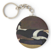 Dead Toreador By Manet Edouard Key Chain