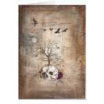 Dead tree dark art greeting card