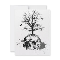 Dead tree invitation card