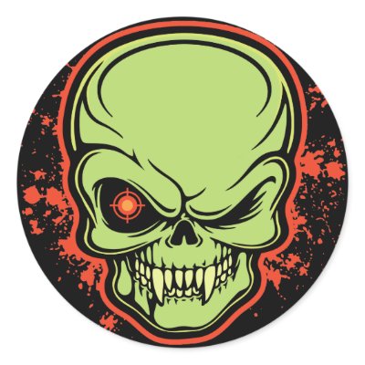 Deadeye Sticker by skullabee