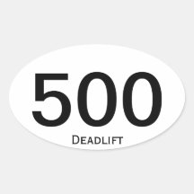 Deadlift 500 sticker