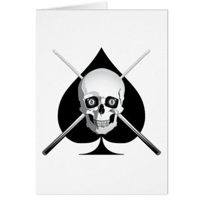 Deadly Billiards Ace Card by divebargraphics