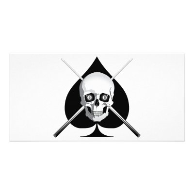 Deadly Billiards Ace Photo Cards by divebargraphics
