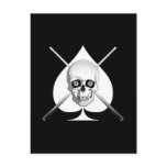 Deadly Billiards Ace Postcard