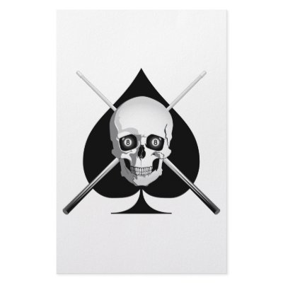 Deadly Billiards Ace Stationery Design by divebargraphics