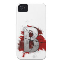 Deadly Design Monogram Letter B Case-mate Iphone 4 Case
