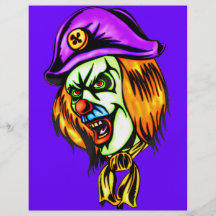 Deadly Evil Clown Flyer Design