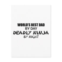 Deadly Ninja by Night - Best Dad Postcards