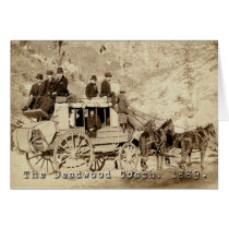 Deadwood Coach Photo 1889 Card