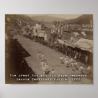 Deadwood Hub and Hub Race 1888 Posters by posterbaby
