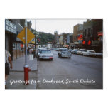 Deadwood South Dakota Retro 1962 Greeting Card