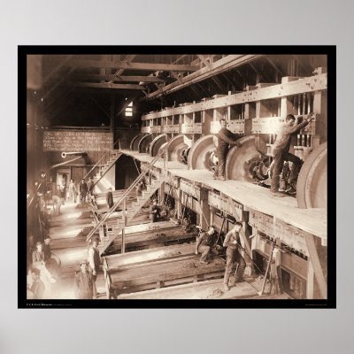 Deadwood Terra Gold Stamp Mill SD 1888 Poster by lc_grabill