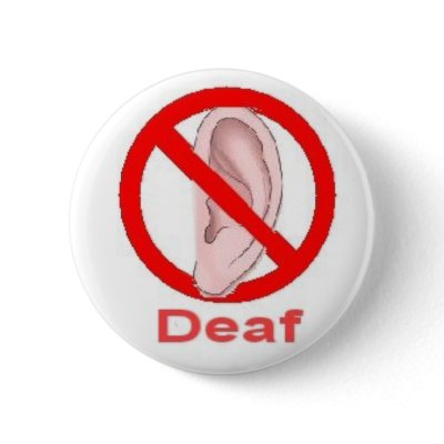 deaf button by Marie1052